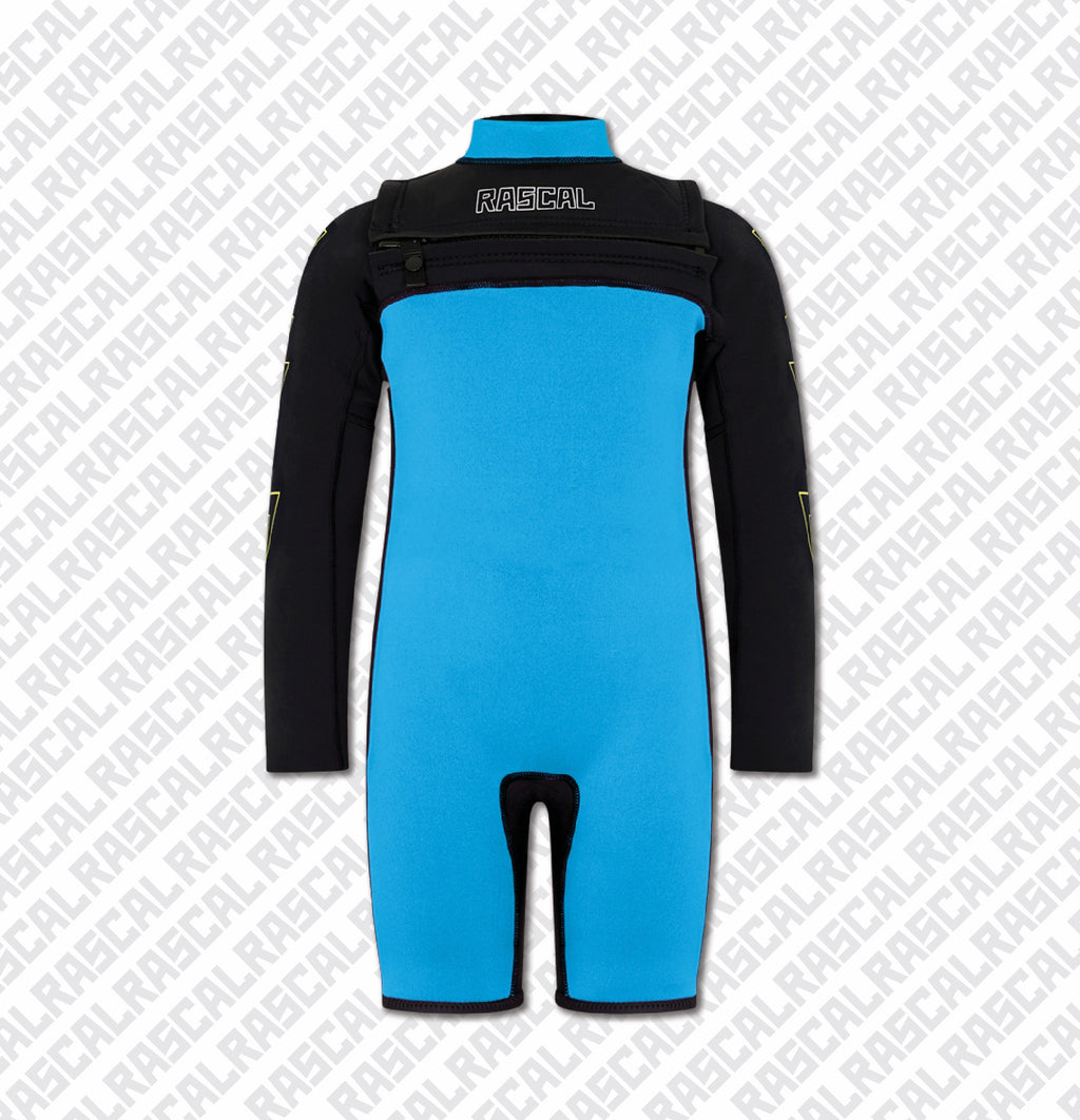 Lightning Sleeve Blue Summer Wetsuit 2mm