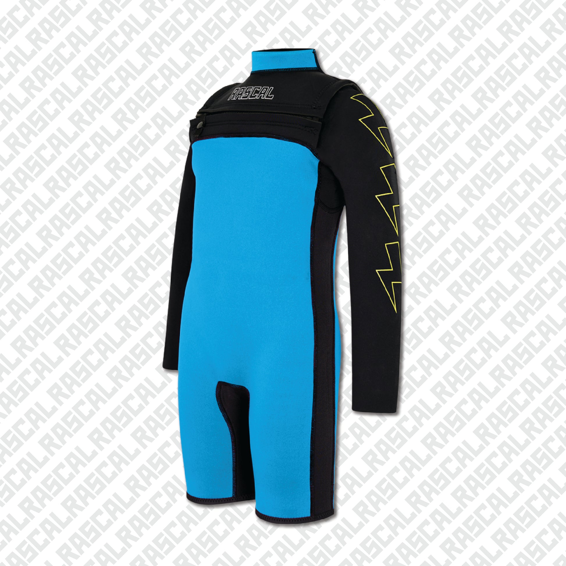Lightning Sleeve Blue Summer Wetsuit 2mm