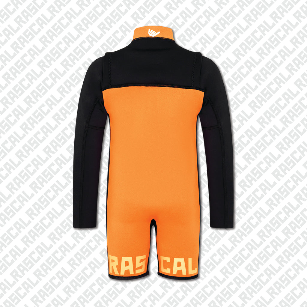 Lightning Sleeve Orange Summer Wetsuit 2mm