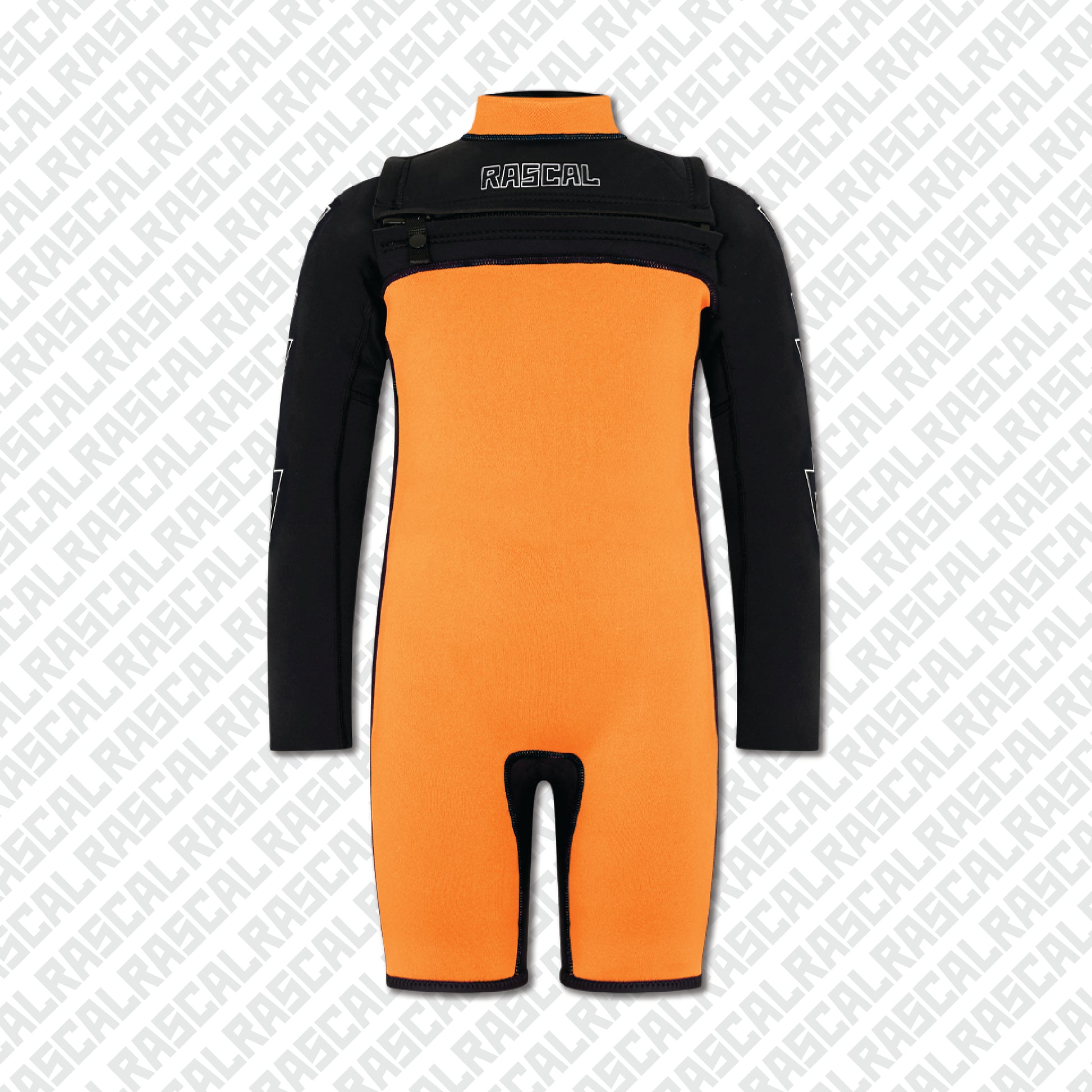 Lightning Sleeve Orange Summer Wetsuit 2mm
