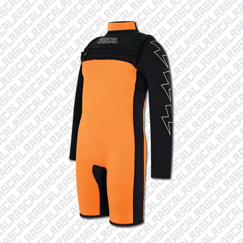 Lightning Sleeve Orange Summer Wetsuit 2mm