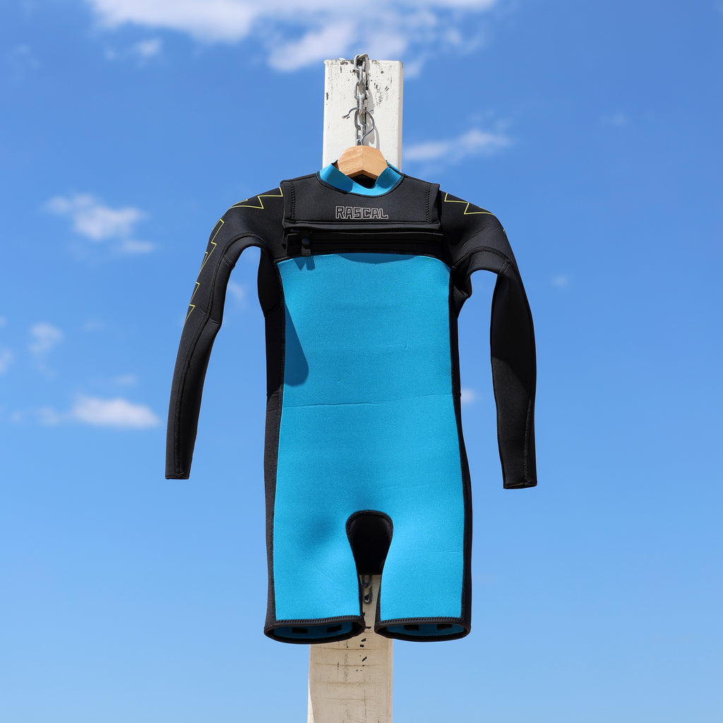 Lightning Sleeve Blue Summer Wetsuit 2mm