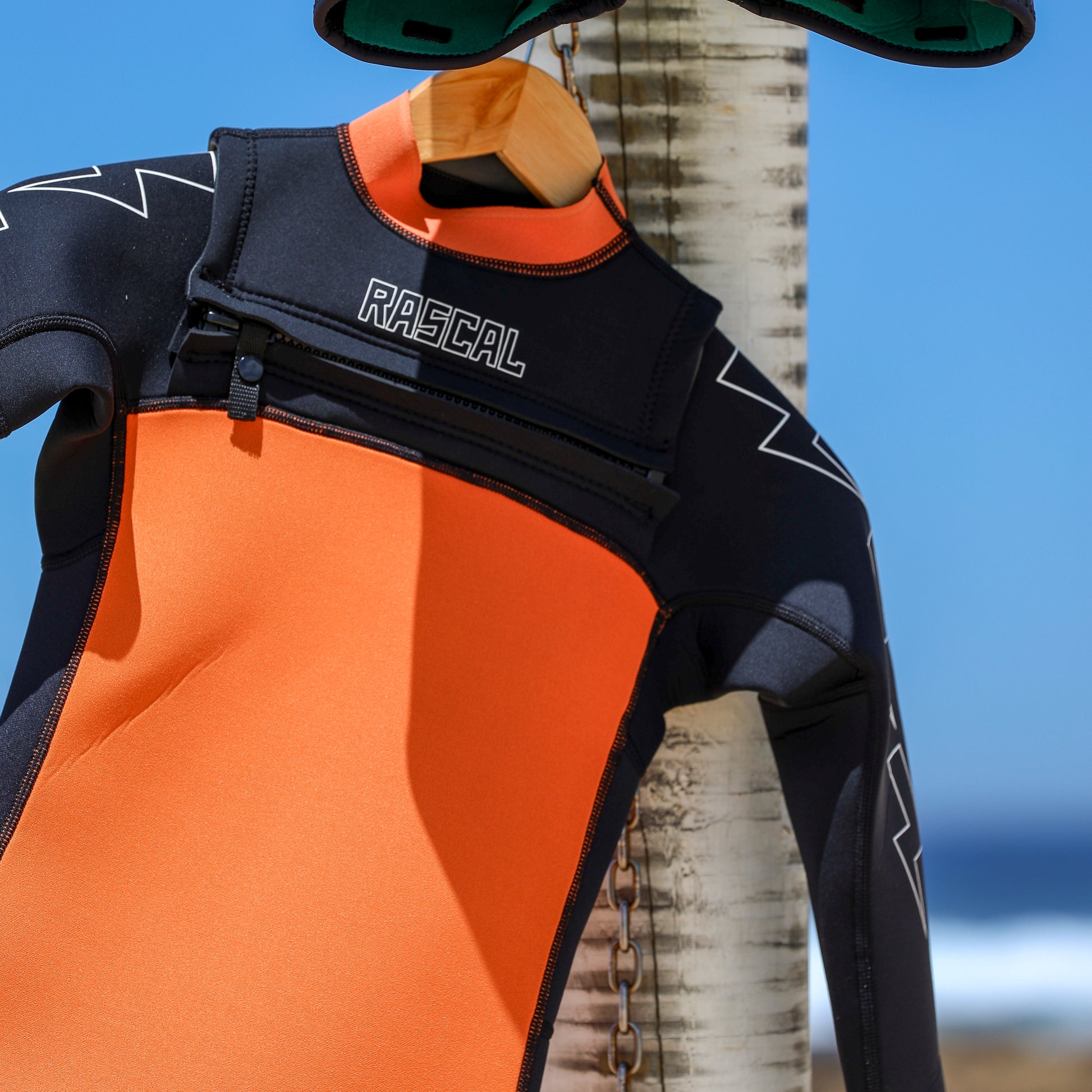 Lightning Sleeve Orange Summer Wetsuit 2mm