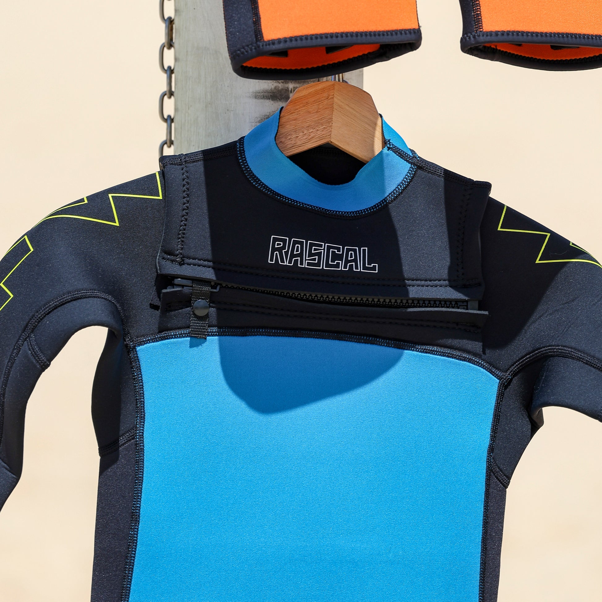 Lightning Sleeve Blue Summer Wetsuit 2mm